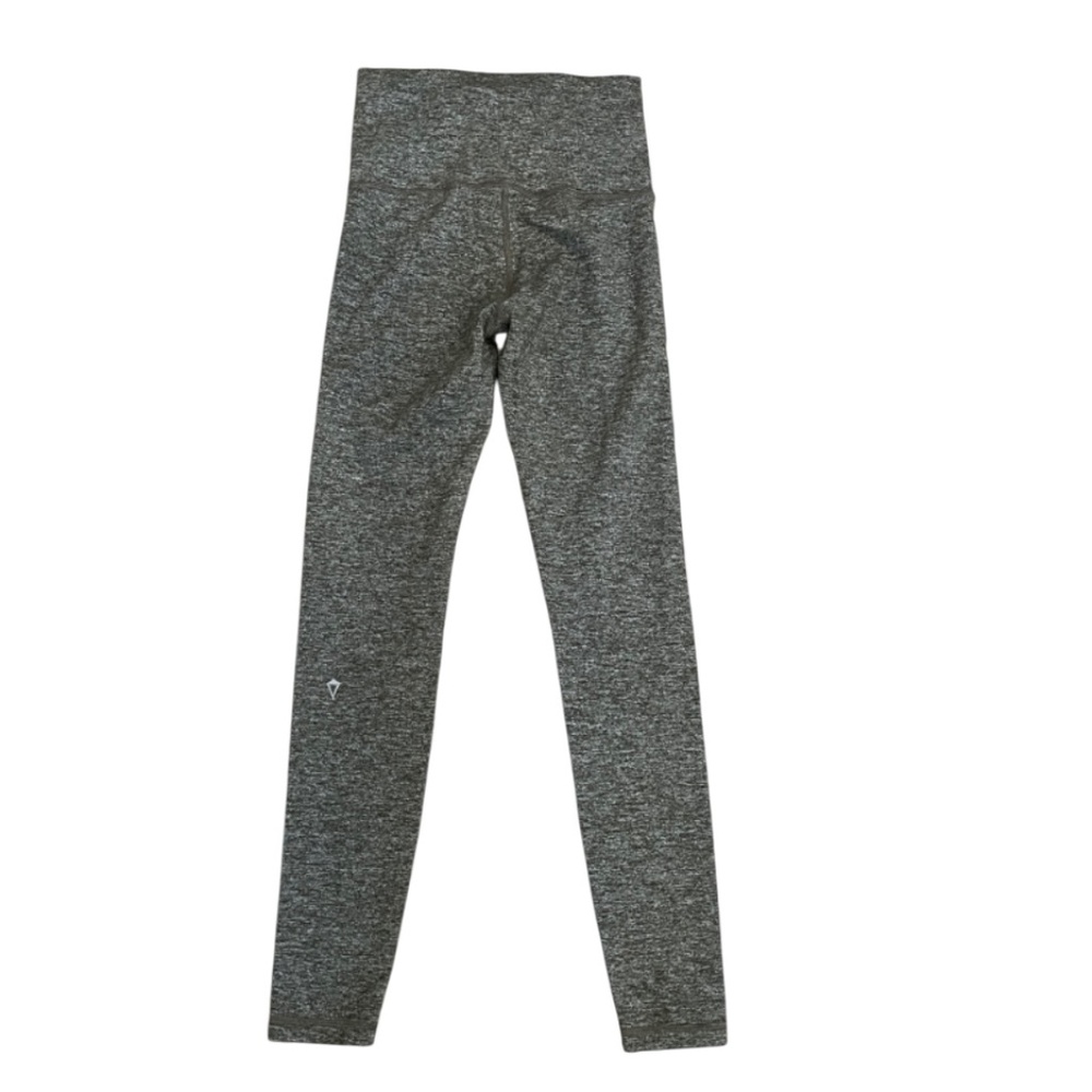 Pristine Girls Ivivva by Lululemon dark green marled leggings 10 12